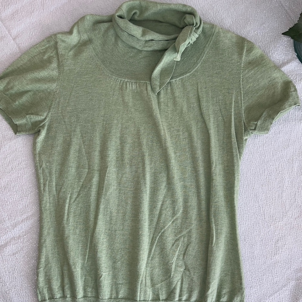 Banana Republic lightweight green sweater